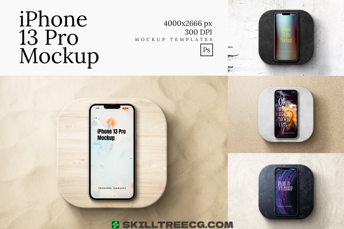 iPhone 13 Pro Mockup Kit（786436）-技能树